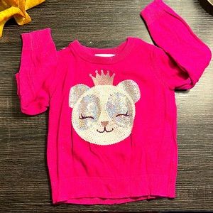 The Childrens Place pink Panda Sweater